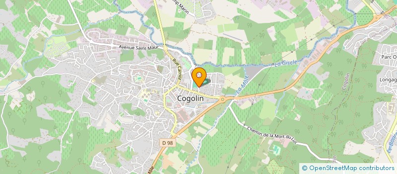 localisation de l'entreprise LES AGAPANTHES à COGOLIN