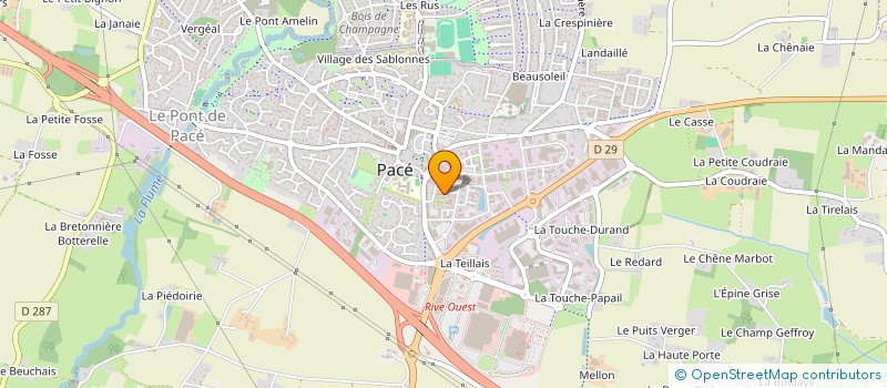 localisation de l'entreprise LES AGAPANTHES  PACE