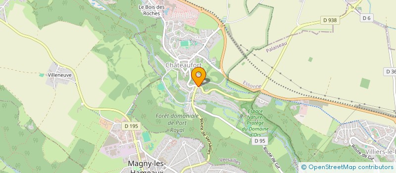 localisation de l'entreprise LES AGAPES  CHATEAUFORT