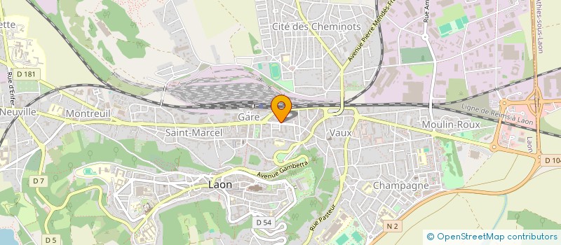localisation de l'entreprise LES AGAPES à LAON