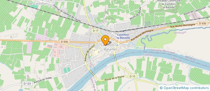 localisation de l'entreprise LES AGAPES DE GABRIEL  CASTILLON-LA-BATAILLE