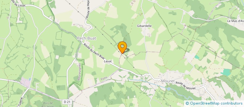 localisation de l'entreprise LES AGARDS  FONS