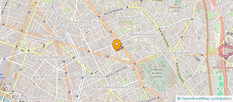 localisation de l'entreprise LES AGENCES DE COMMUNICATION DU CINEMA (AC/DC)  PARIS 11