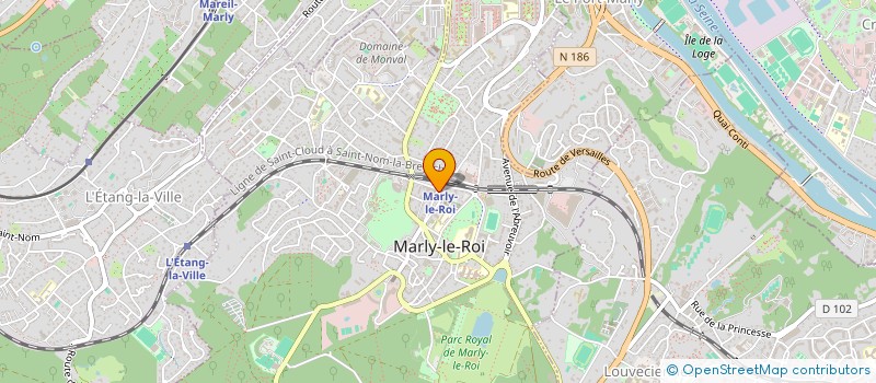 localisation de l'entreprise LES AGENCES IMMOBILIERES PETIT  MARLY-LE-ROI