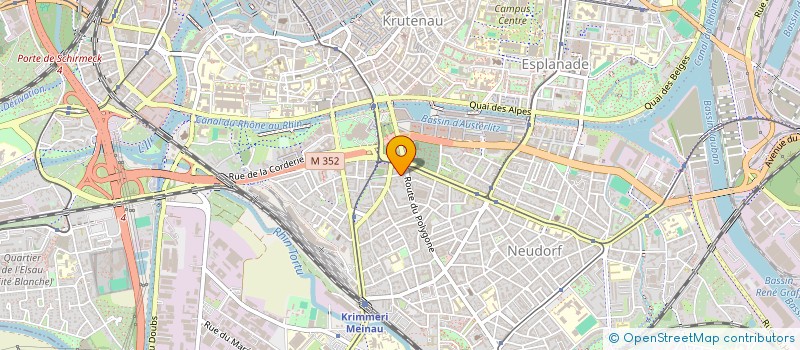 localisation de l'entreprise LES AGENCEURS ASSOCIES - IDENTITE VISUELLE  STRASBOURG