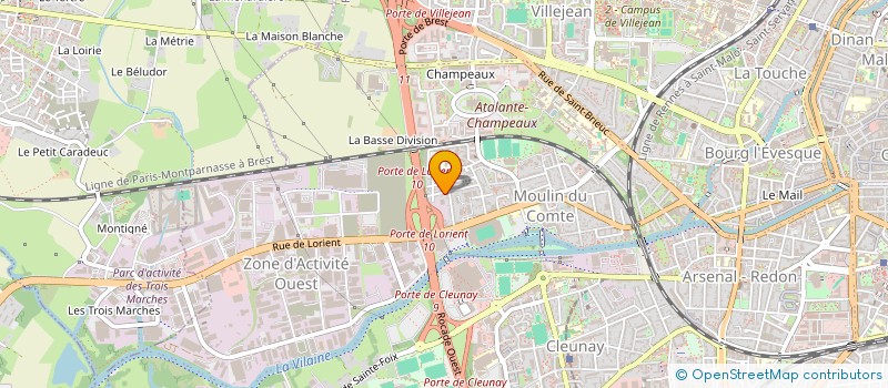 localisation de l'entreprise LES AGI'THES  RENNES