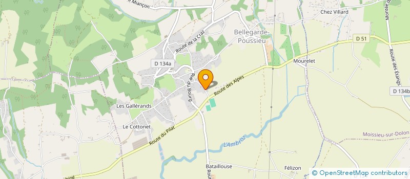 localisation de l'entreprise LES AGIADES  BELLEGARDE-POUSSIEU