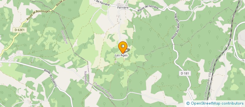 localisation de l'entreprise LES AGITE-ES DU LOCAL  CHARTRIER-FERRIERE