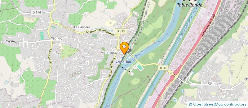 localisation de l'entreprise LES AGREGATS DU RHONE à MILLERY