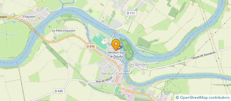 localisation de l'entreprise LES AGRIS VERDUNOIS à VERDUN-SUR-LE-DOUBS