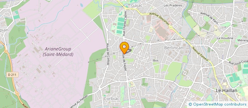 localisation de l'entreprise LES AGRUMES  SAINT-MEDARD-EN-JALLES