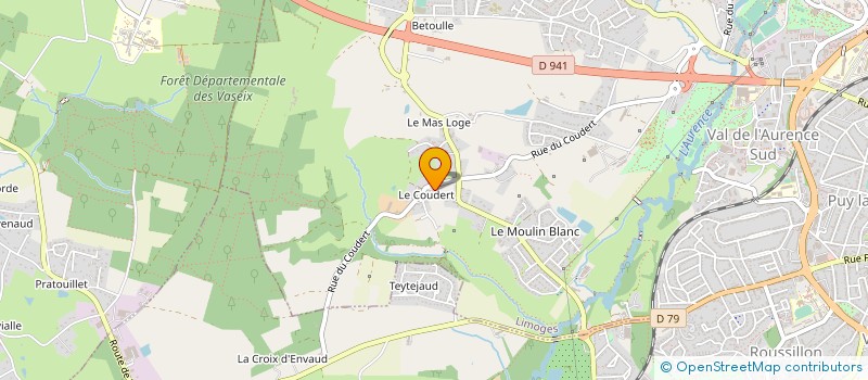 localisation de l'entreprise LES AIDANTS à LIMOGES