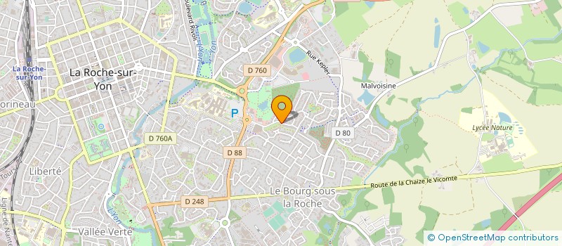 localisation de l'entreprise LES AIGLES 85 BOWLING CLUB à LA ROCHE-SUR-YON