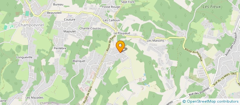 localisation de l'entreprise LES AIGLES D'ALIENOR  TRELISSAC