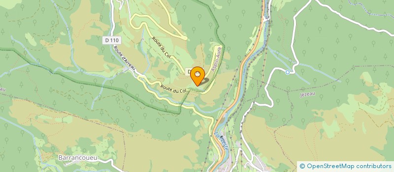 localisation de l'entreprise LES AIGLES D'AURE VOLERIE DES PYRENEES  ARREAU