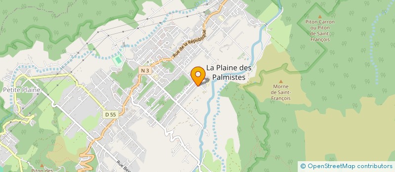 localisation de l'entreprise LES AIGLES DE BOURBON à LA PLAINE-DES-PALMISTES