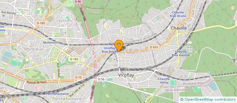 localisation de l'entreprise LES AIGLES DU DEMENAGEMENT  VIROFLAY