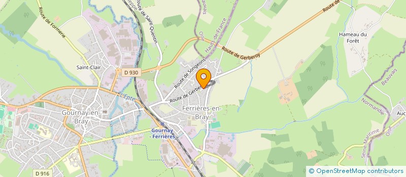 localisation de l'entreprise LES AIGLES DU VAUROUX  FERRIERES-EN-BRAY