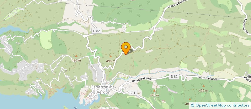 localisation de l'entreprise LES AIGLES DU VERDON  GREOUX-LES-BAINS