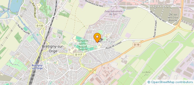 localisation de l'entreprise LES AIGRETTES  LE PLESSIS-PATE