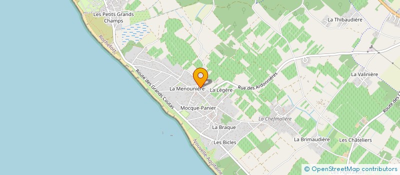 localisation de l'entreprise LES AIGRETTES à SAINT-PIERRE-D OLERON