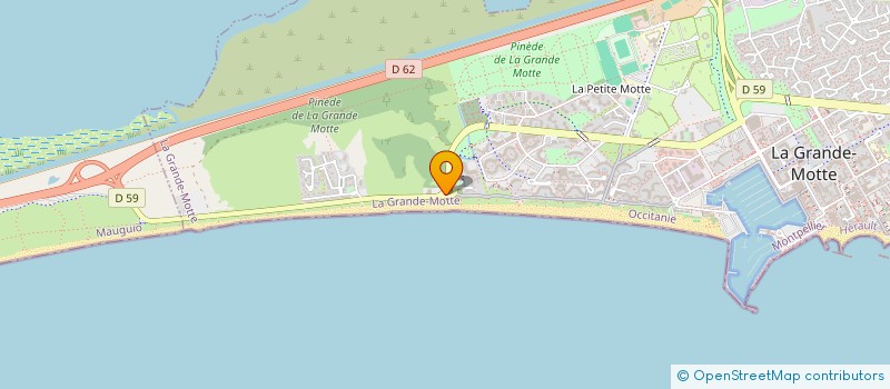 localisation de l'entreprise LES AIGRETTES SCI  LA GRANDE MOTTE
