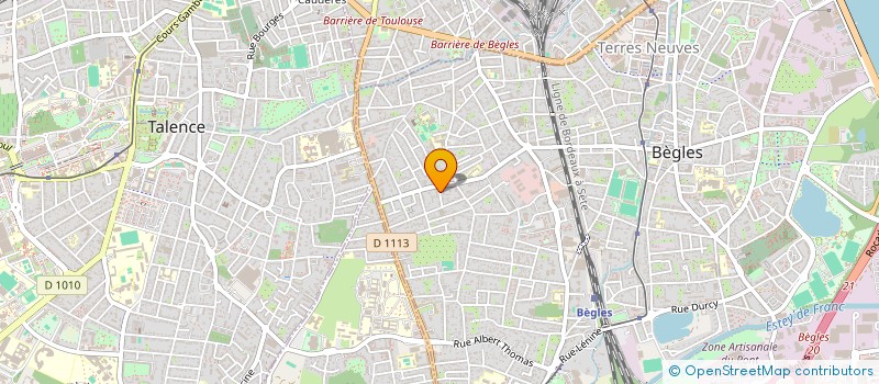 localisation de l'entreprise LES AIGUE MARINE à BEGLES