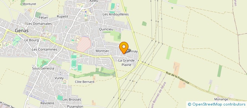 localisation de l'entreprise LES AIGUILLES EN OR à GENAS