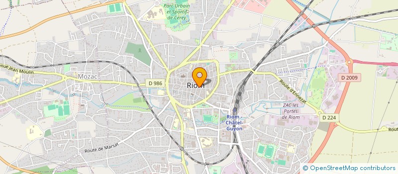 localisation de l'entreprise LES AIGUILLEURS DU TEMPS  RIOM