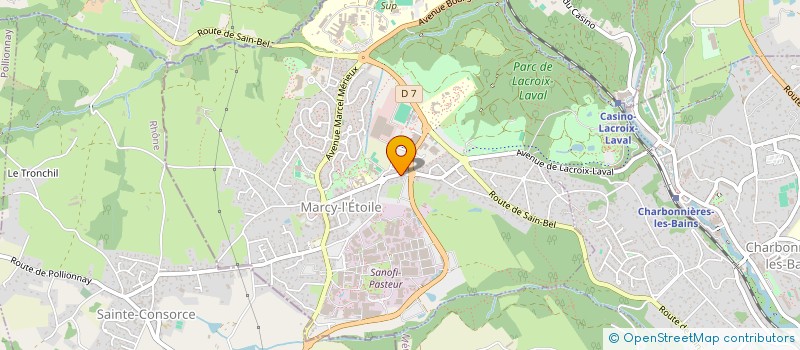 localisation de l'entreprise LES AIGUILLEUSES DU SABLE  MARCY-L'ETOILE