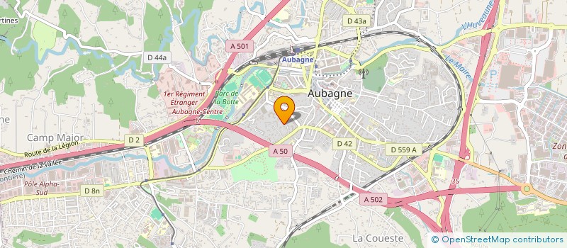 localisation de l'entreprise LES AILES à AUBAGNE