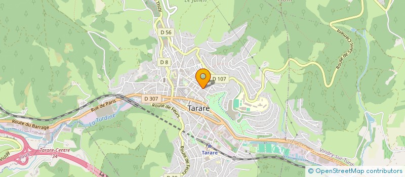 localisation de l'entreprise LES AILES  TARARE