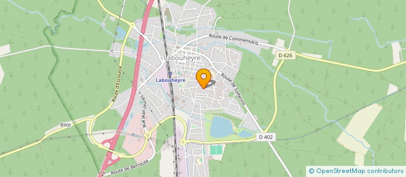 localisation de l'entreprise LES AILES  LABOUHEYRE