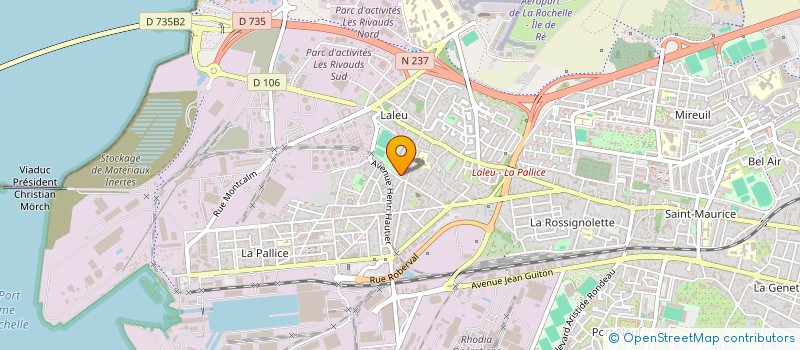 localisation de l'entreprise LES AILES  LA ROCHELLE