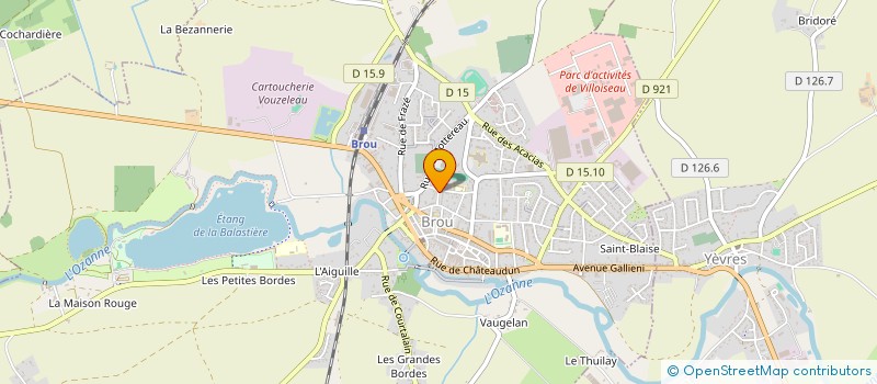 localisation de l'entreprise LES AILES BROUTAINES à BROU