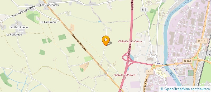 localisation de l'entreprise LES AILES CHATELLERAUDAISES à CHATELLERAULT