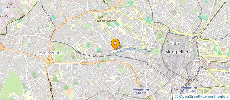 localisation de l'entreprise LES AILES D'AIGLE à MONTPELLIER