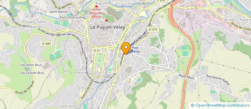 localisation de l'entreprise LES AILES D'ANGES 43 à LE PUY-EN-VELAY