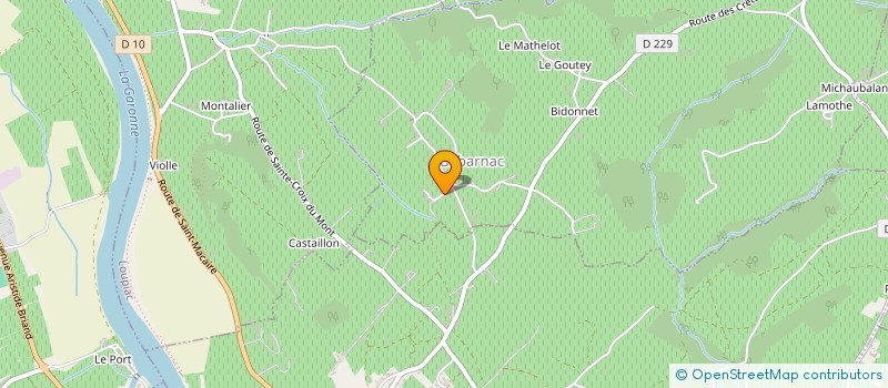 localisation de l'entreprise LES AILES D'EMIR  GABARNAC