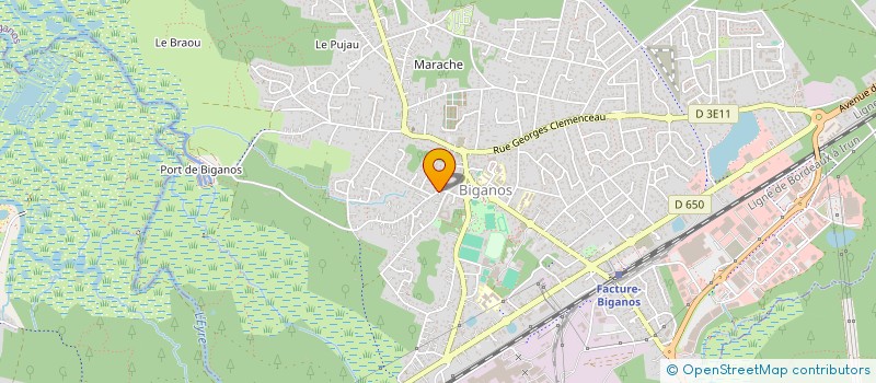 localisation de l'entreprise LES AILES DE BIGANOS  BIGANOS