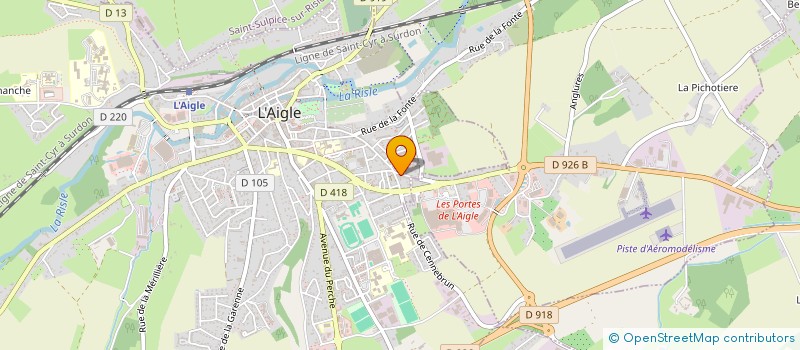 localisation de l'entreprise LES AILES DE L'AIGLE à L'AIGLE