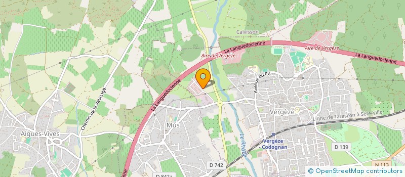 localisation de l'entreprise LES AILES DE L'EMPLOI  VERGEZE