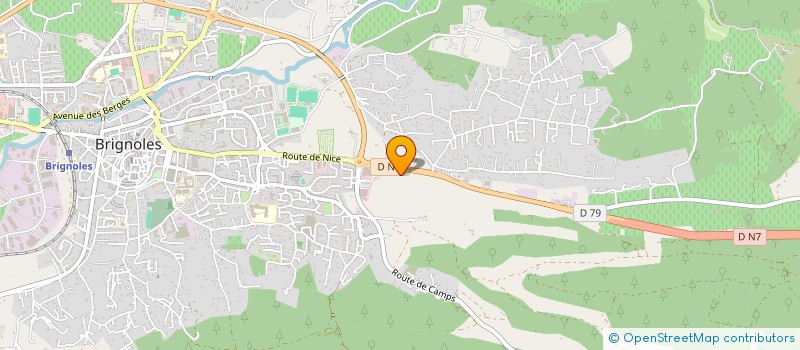 localisation de l'entreprise LES AILES DE L'ESPOIR  BRIGNOLES