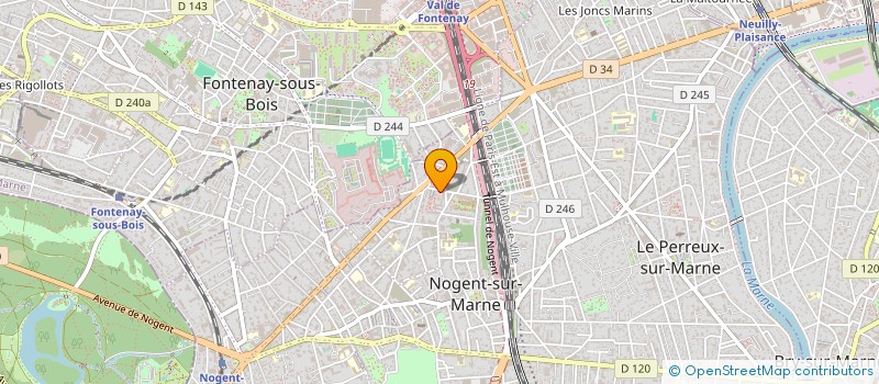 localisation de l'entreprise LES AILES DE L'ESPOIR  NOGENT SUR MARNE