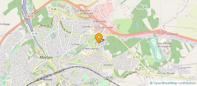 localisation de l'entreprise LES AILES DE L'ESPOIR CANIN à MORLAIX