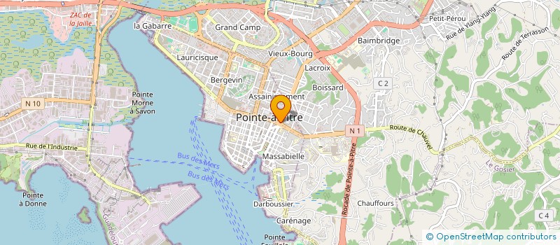 localisation de l'entreprise LES AILES DE L'ESPOIR INTERNATIONAL à POINTE-A-PITRE