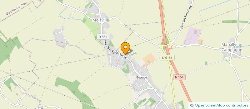 localisation de l'entreprise LES AILES DE L'URGA  MARCILLY-LA-CAMPAGNE