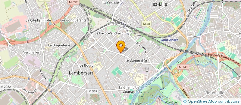 localisation de l'entreprise LES AILES DE LA LICORNE à LAMBERSART