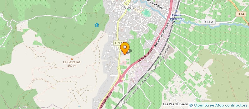 localisation de l'entreprise LES AILES DE LA RECONNAISSANCE  CUERS