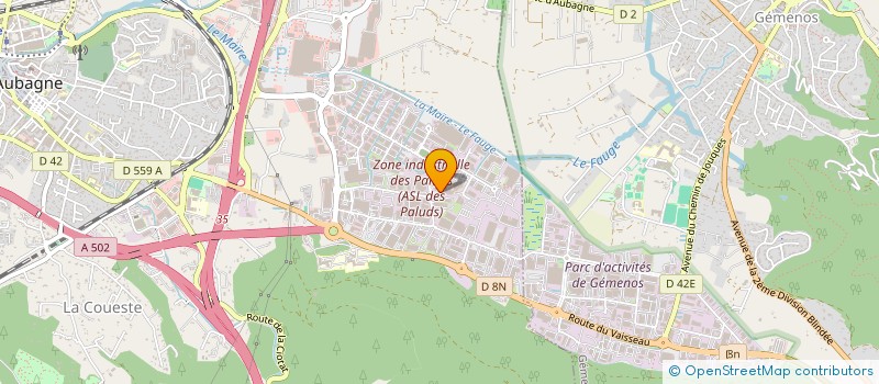 localisation de l'entreprise LES AILES DE LA REUSSITE à AUBAGNE